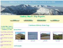 Tablet Screenshot of caledoniahilltreks.com